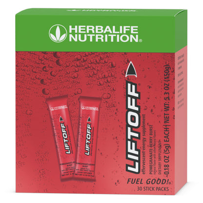 Herbalife Liftoff  4 Flavor 2 size Tablets Stick Packs